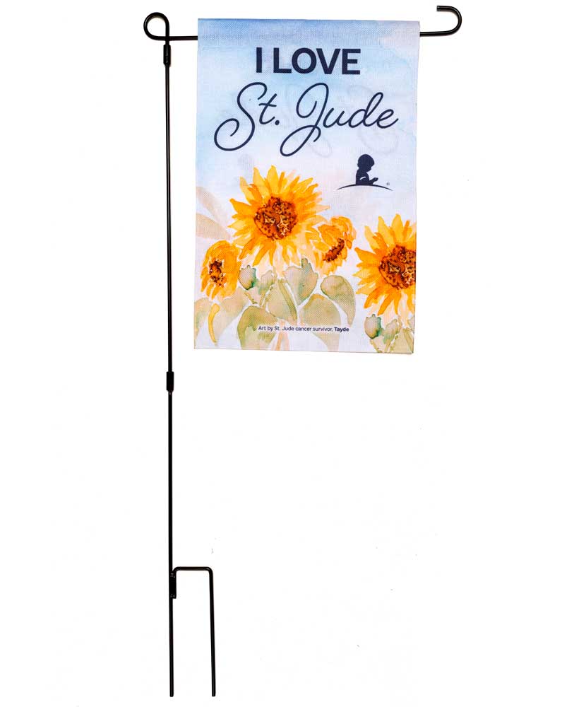 St. Jude Patient Art Inspired Garden Flag